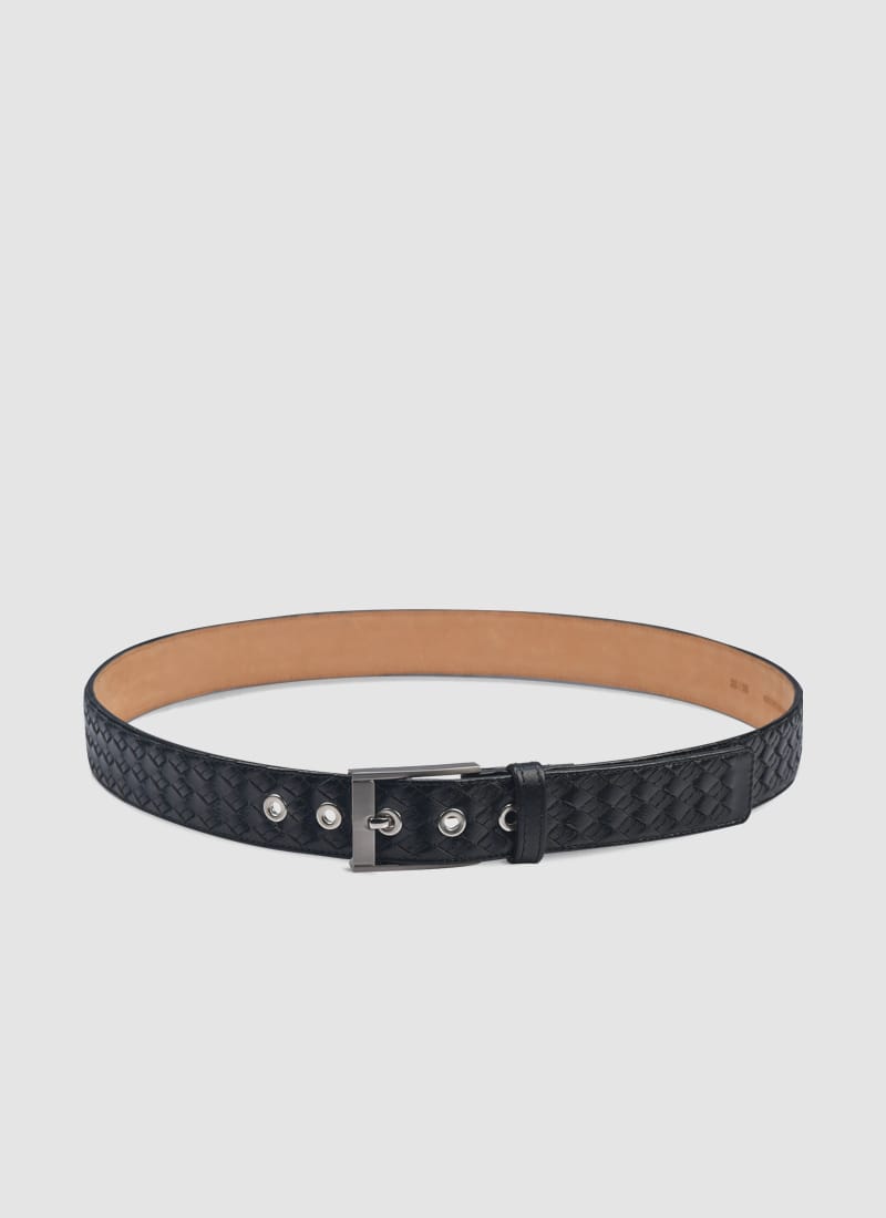 Language Shoes-Men-Jaimy Belt-Premium Leather-Black Colour-Belt