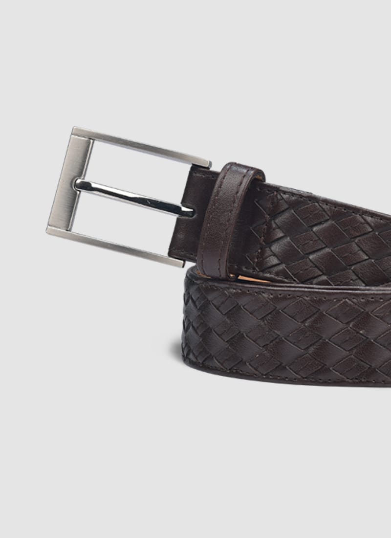Language Shoes-Men-Jaimy Belt-Premium Leather-Brown Colour-Belt