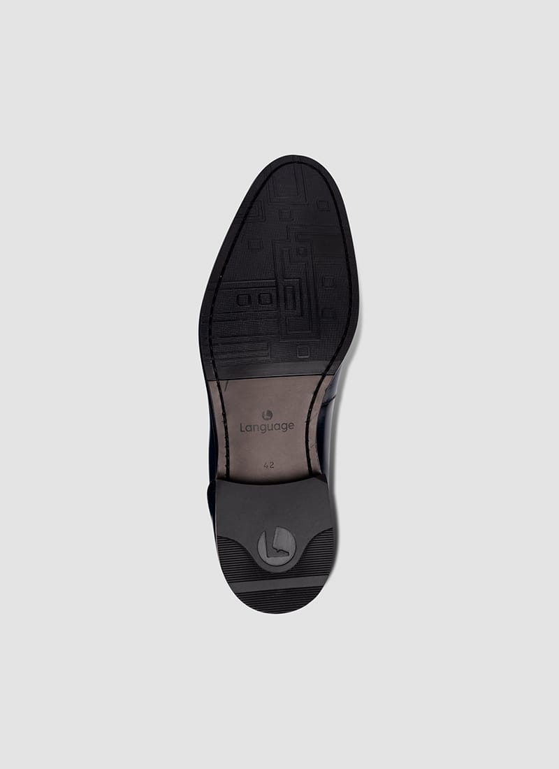 Language Shoes-Men-Bruno Loafer-Premium Leather-Navy Colour-Formal Shoe