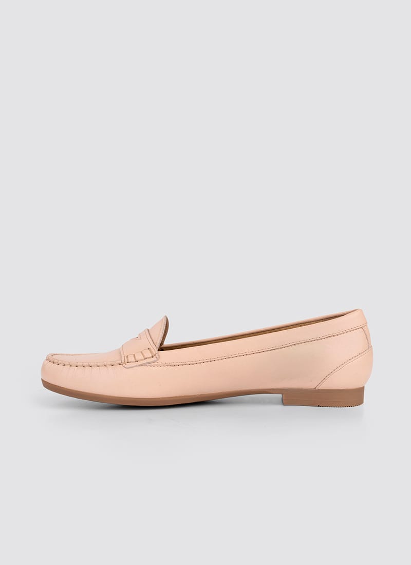 Language Shoes-Women-Selene Moccasin-Premium Leather-Rose Colour-Formal Shoe
#color_rose