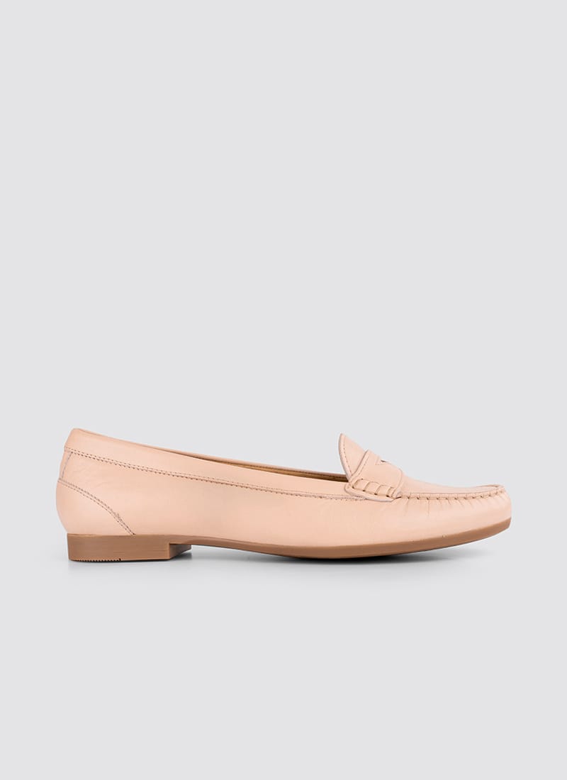 Language Shoes-Women-Selene Moccasin-Premium Leather-Rose Colour-Formal Shoe
#color_rose