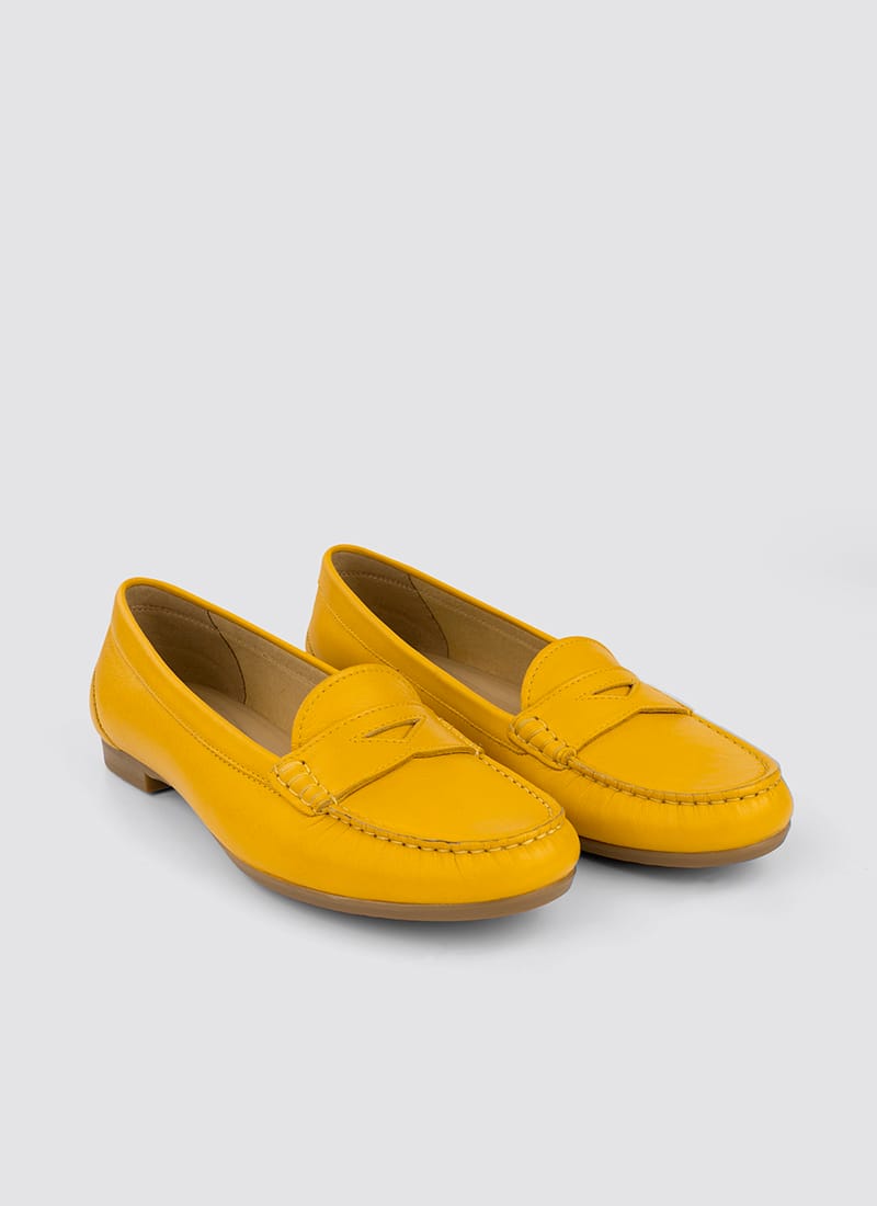 Language Shoes-Women-Selene Moccasin-Premium Leather-Senape Colour-Formal Shoe
#color_senape