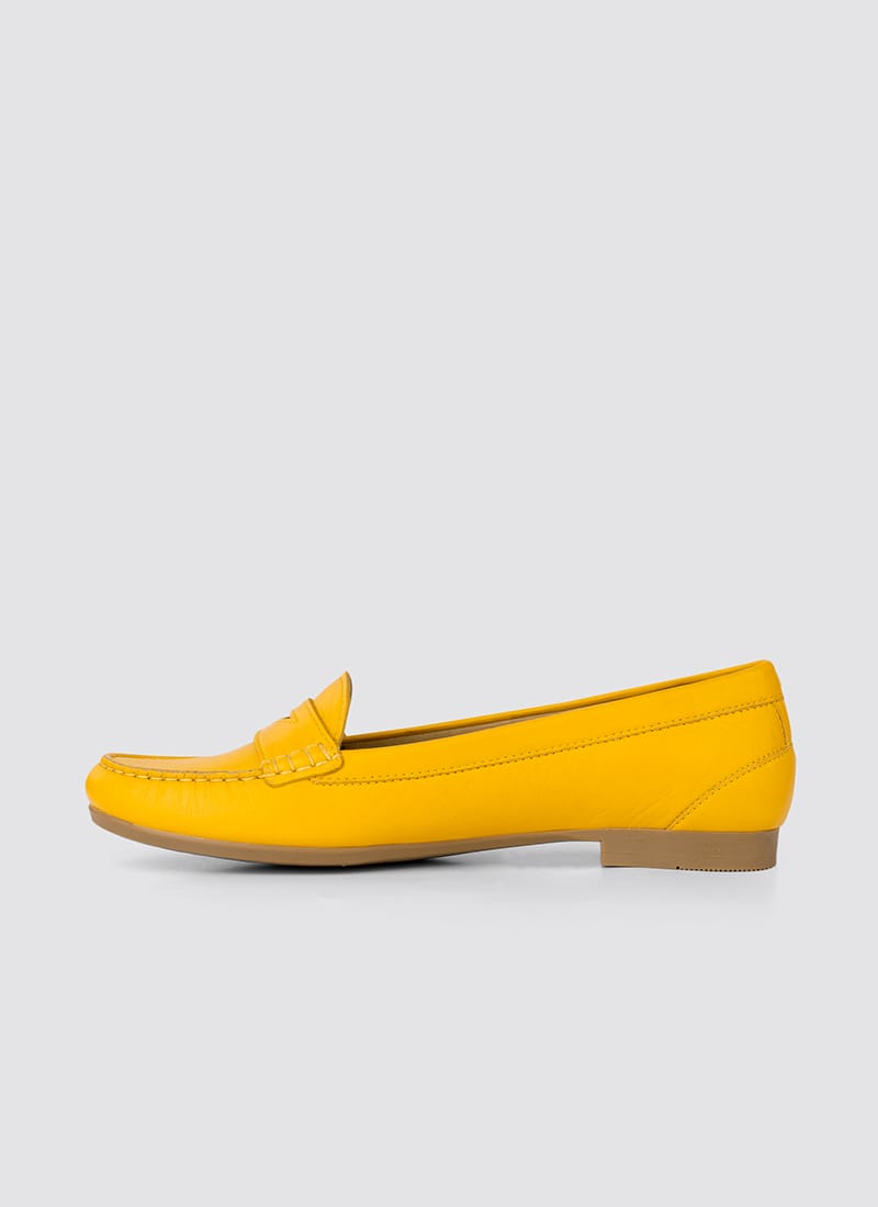 Language Shoes-Women-Selene Moccasin-Premium Leather-Senape Colour-Formal Shoe
#color_senape