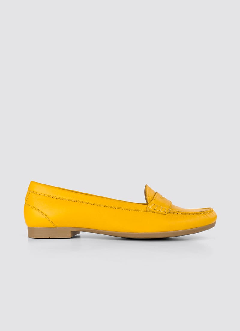 Language Shoes-Women-Selene Moccasin-Premium Leather-Senape Colour-Formal Shoe
#color_senape