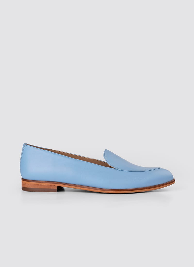 Language Shoes-Women-Calypso Loafer-Premium Leather-Blue Colour-Formal Shoe