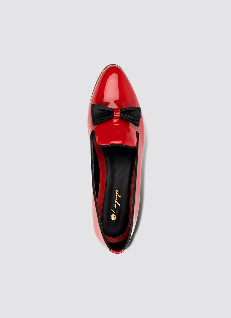 Language Shoes-Women-Urania Loafer-Premium Leather-Red Colour-Formal Shoe
#color_red
