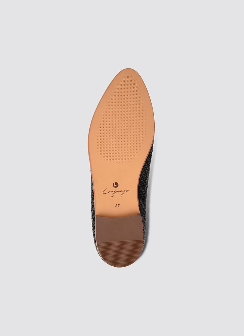Language Shoes-Women-Maia Loafer-Premium Leather-Black Colour-Formal Shoe
#color_black