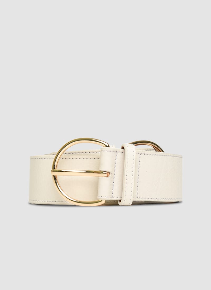 Language Shoes-Women-Georgia Belt-Premium Leather-Ecru Colour-Belt