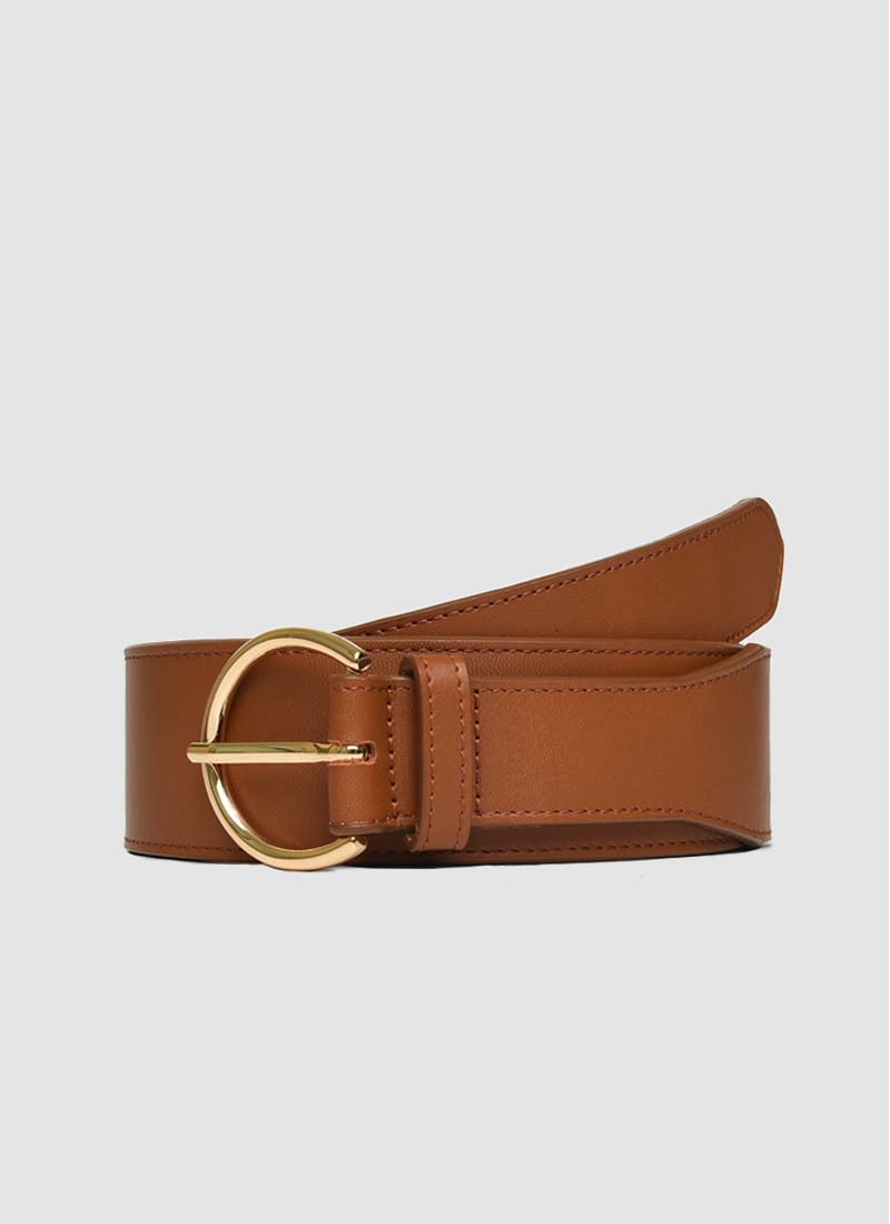 Language Shoes-Women-Lilliana Belt-Premium Leather-Tan Colour-Belt