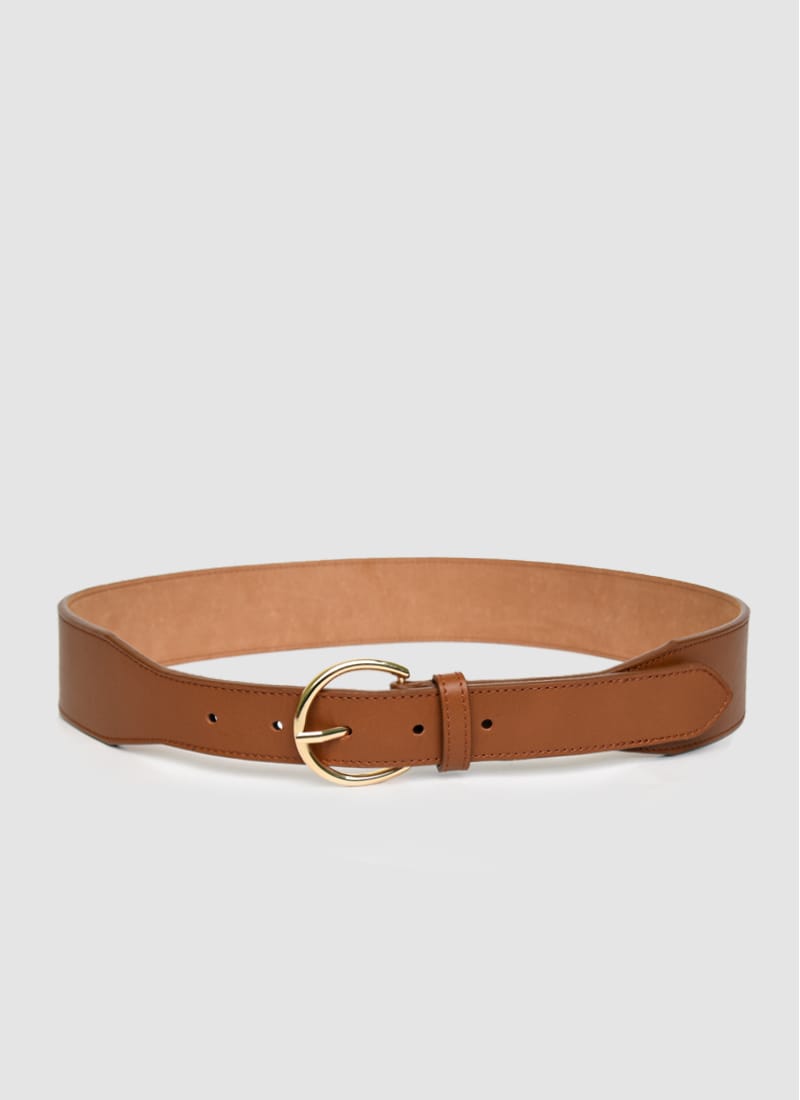 Language Shoes-Women-Lilliana Belt-Premium Leather-Tan Colour-Belt