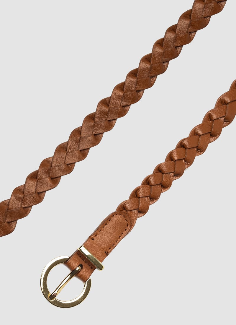 Language Shoes-Women-Myra Belt-Premium Leather-Tan Colour-Belt