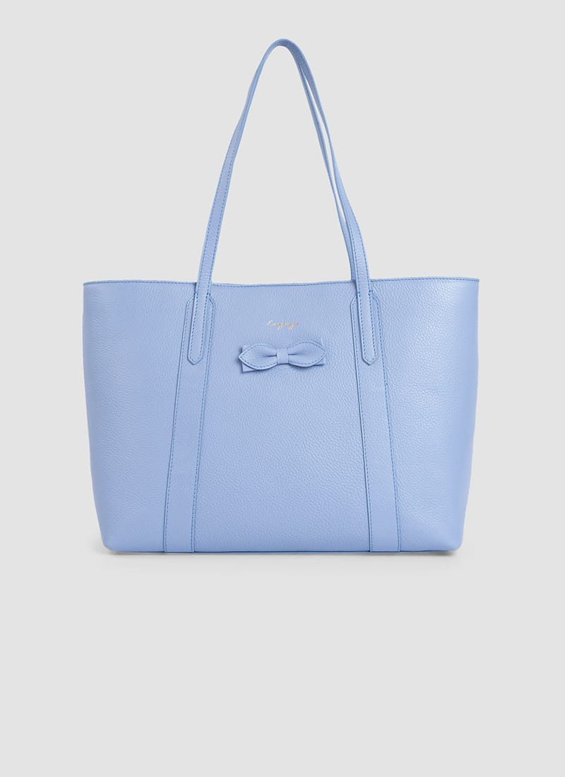 Language Shoes-Women-Amethyst Tote-Premium Leather-Blue Colour-Leather Accessories
#color_blue