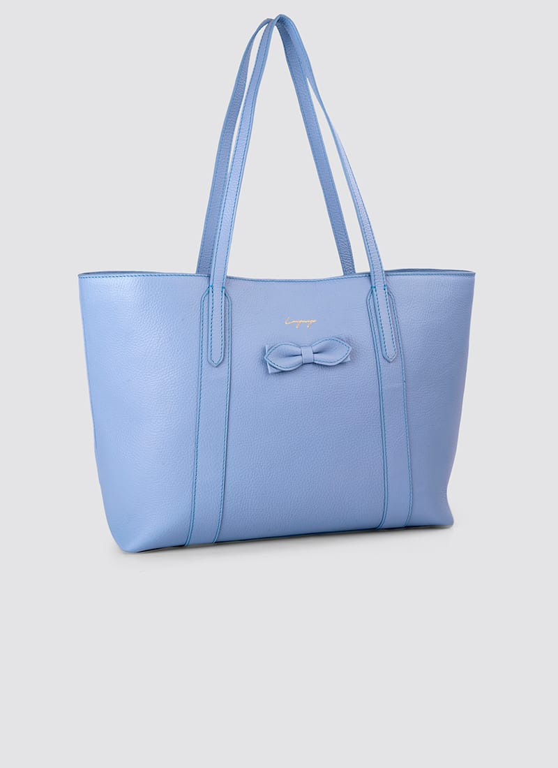 Language Shoes-Women-Amethyst Tote-Premium Leather-Blue Colour-Leather Accessories
#color_blue