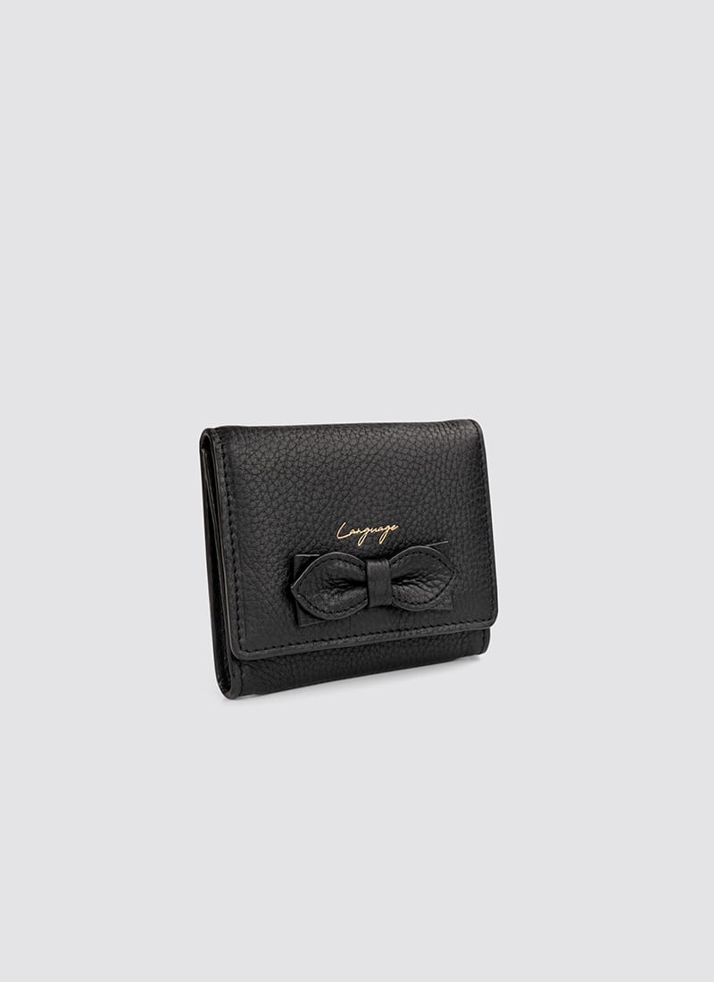 Language Shoes-Women-Siena Wallet-Premium Leather-Black Colour-Leather Accessories