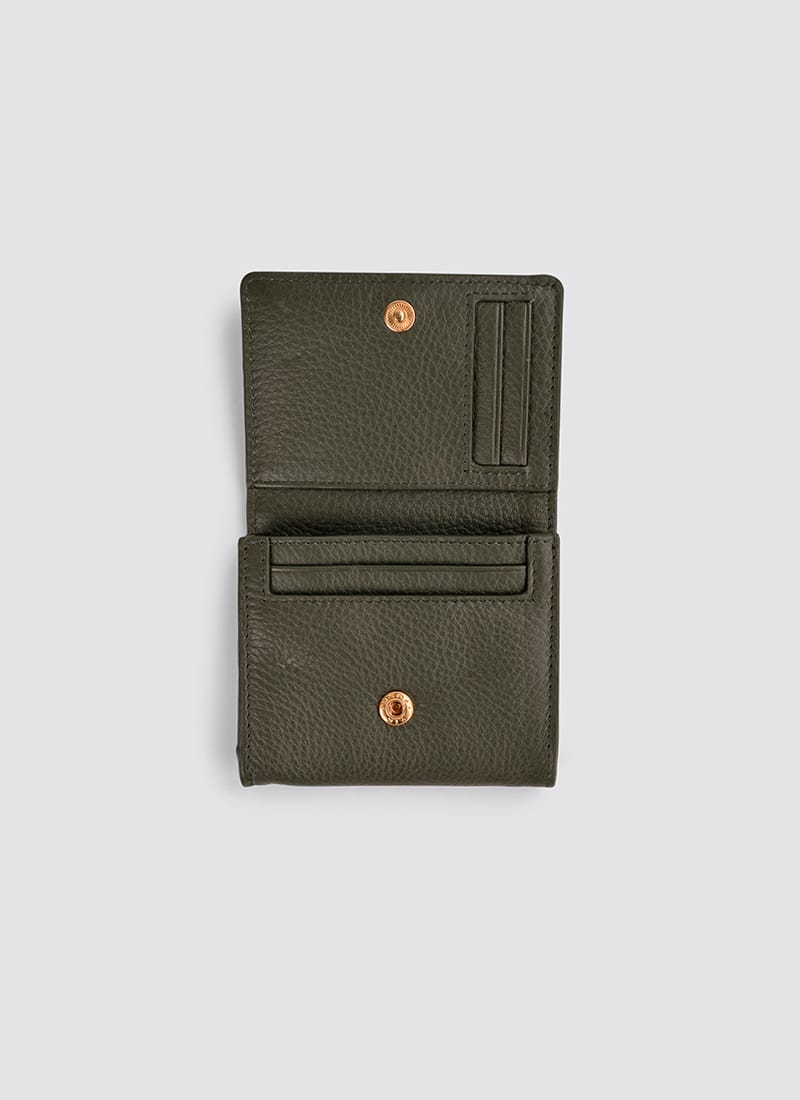 Language Shoes-Women-Siena Wallet-Premium Leather-Sage Colour-Leather Accessories