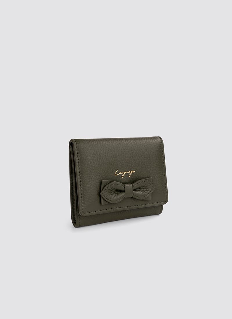 Language Shoes-Women-Siena Wallet-Premium Leather-Sage Colour-Leather Accessories