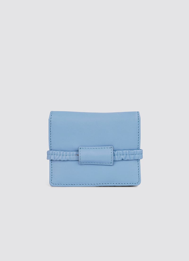 Language Shoes-Women-Ebony Wallet-Premium Leather-Blue Colour-Leather Accessories