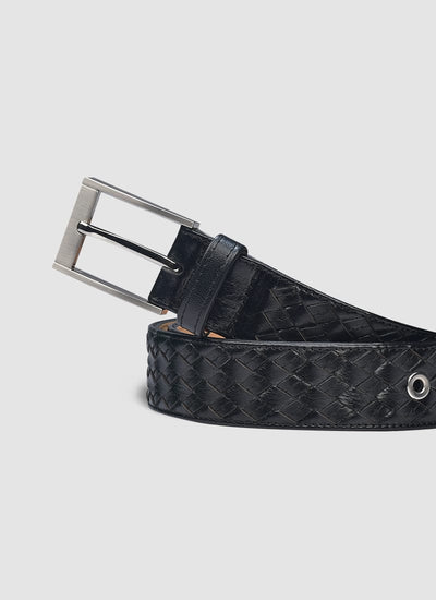 Language Shoes-Men-Jaimy Belt-Premium Leather-Black Colour-Belt
