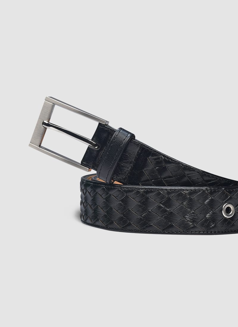 Language Shoes-Men-Jaimy Belt-Premium Leather-Black Colour-Belt
