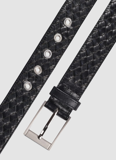 Language Shoes-Men-Jaimy Belt-Premium Leather-Black Colour-Belt
