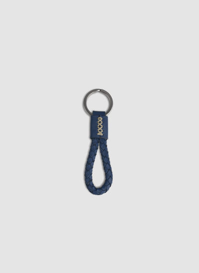 Language Shoes-Men-Criss Keychain-Premium Leather-Navy Colour-Leather Accessories
