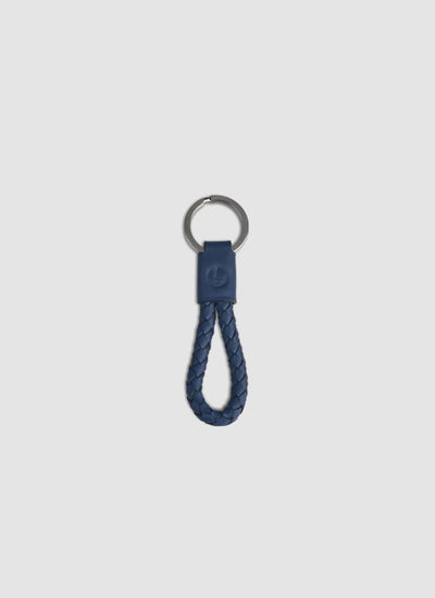 Language Shoes-Men-Criss Keychain-Premium Leather-Navy Colour-Leather Accessories
