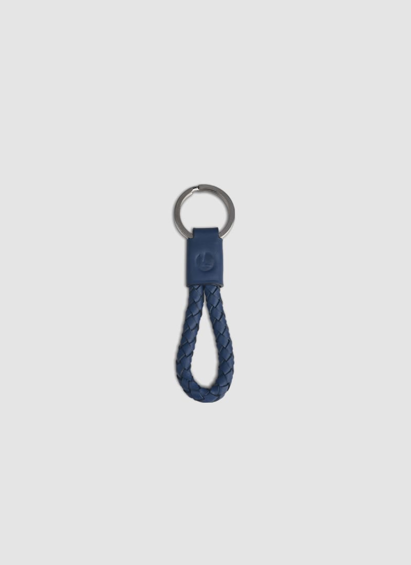 Language Shoes-Men-Criss Keychain-Premium Leather-Navy Colour-Leather Accessories
#color_navy