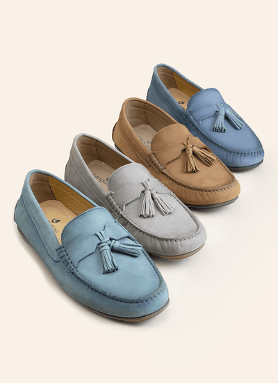 Language Shoes-Men-Cilton Driver-Premium Leather-Blue Colour-Formal Shoe

