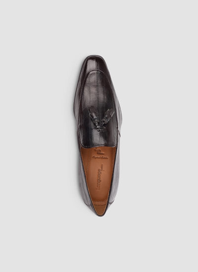 Language Shoes-Men-Cairo Loafer-Eel Leather-Dark Brown Colour-Formal Shoe
