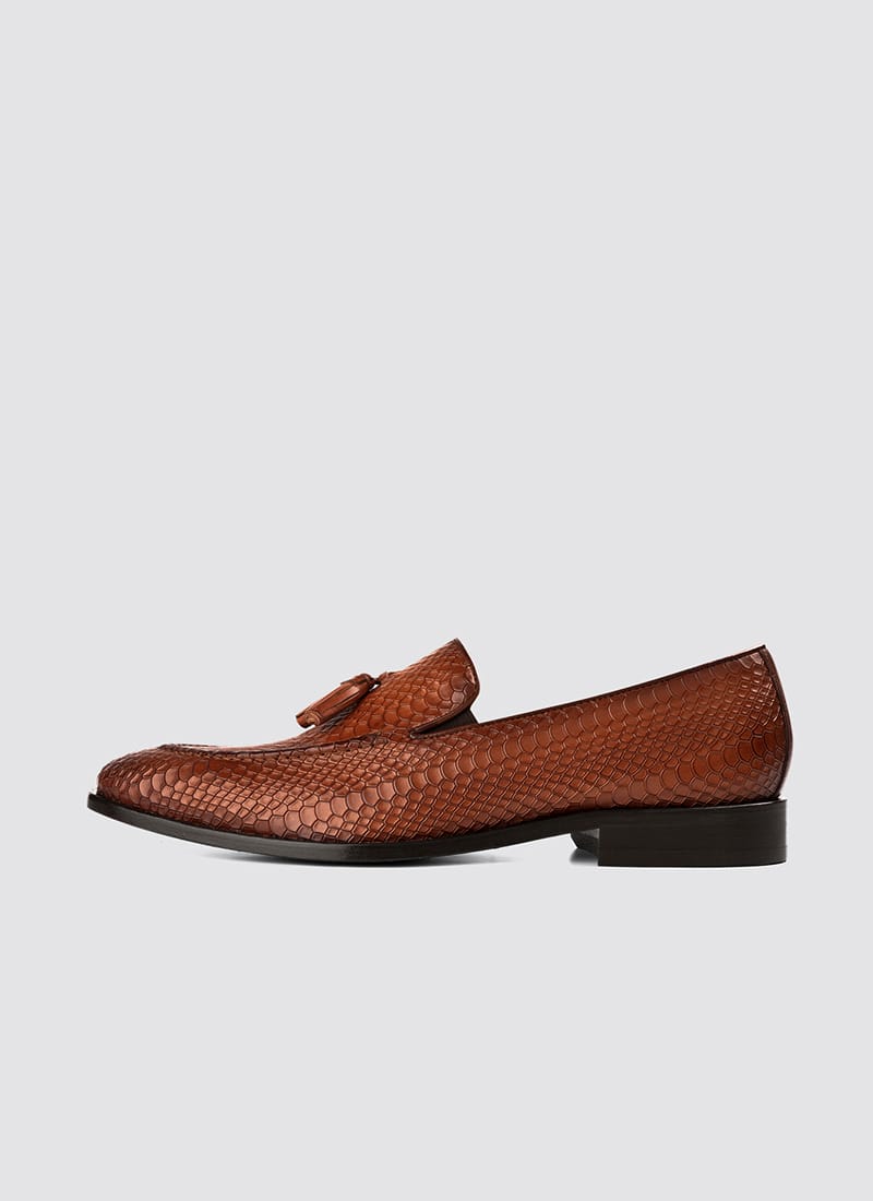 Language Shoes-Men-Braun Loafer-Premium Leather-Tan Colour-Formal Shoe
