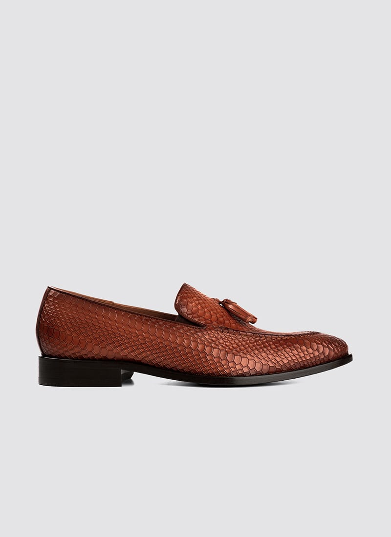 Language Shoes-Men-Braun Loafer-Premium Leather-Tan Colour-Formal Shoe
