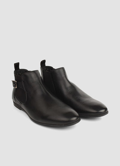 Language Shoes-Men-Blake Boot-Premium Leather-Black Colour-Boot
