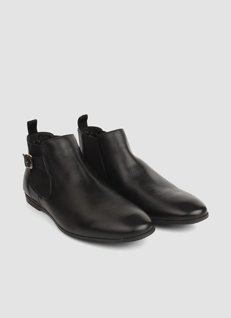 Language Shoes-Men-Blake Boot-Premium Leather-Black Colour-Boot
