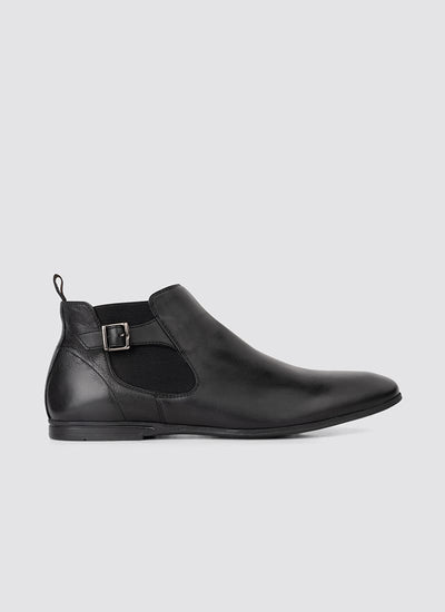 Language Shoes-Men-Blake Boot-Premium Leather-Black Colour-Boot
