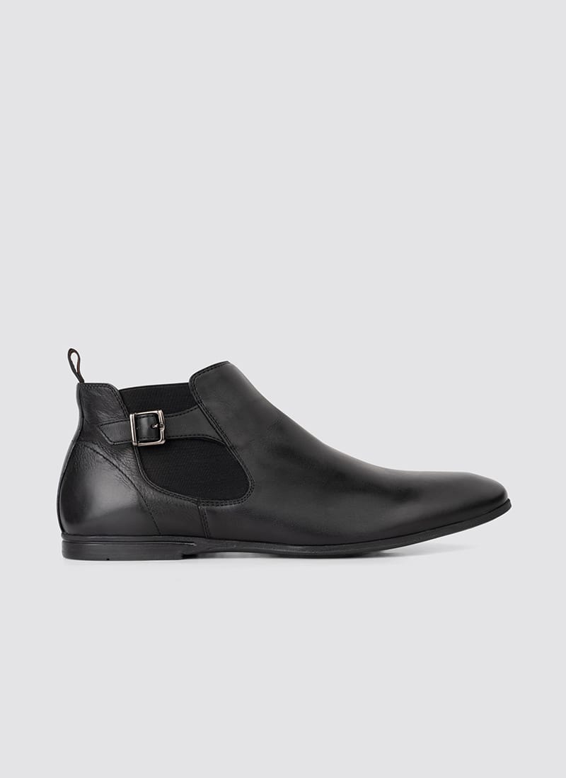 Language Shoes-Men-Blake Boot-Premium Leather-Black Colour-Boot
