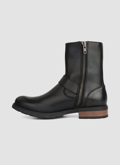 Language Shoes-Men-Kiera Boot-Premium Leather-Black Colour-Boot
