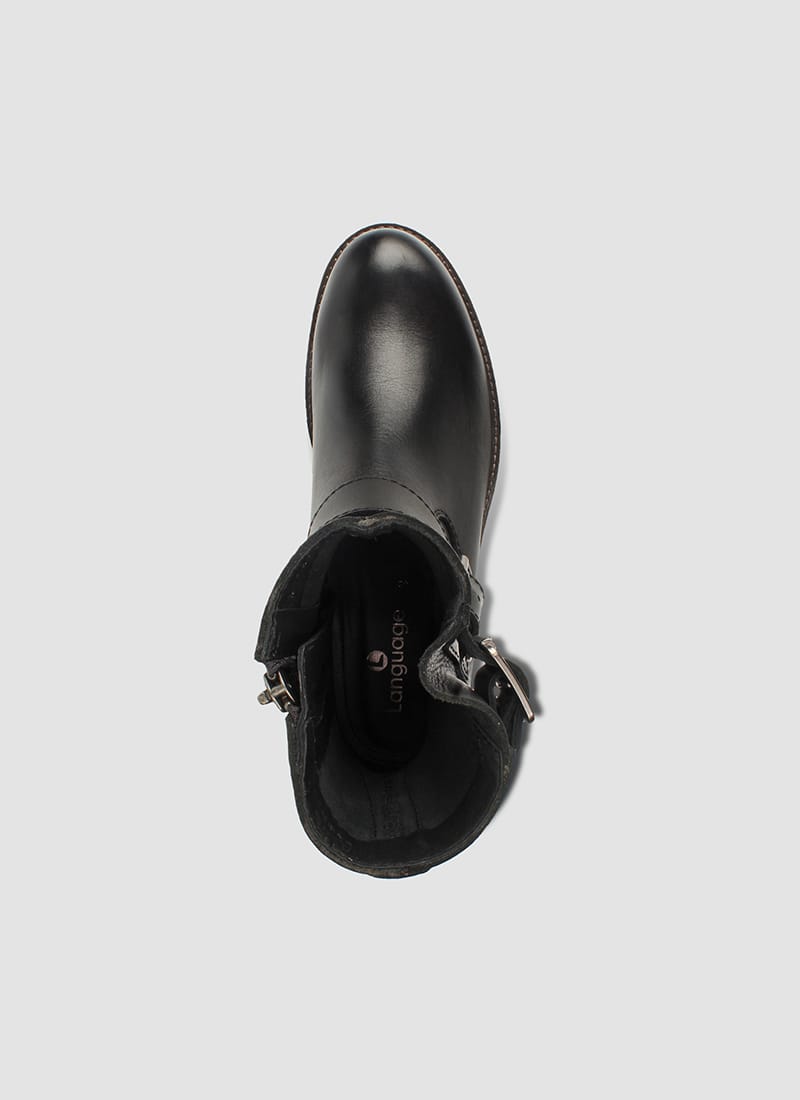Language Shoes-Men-Kiera Boot-Premium Leather-Black Colour-Boot
