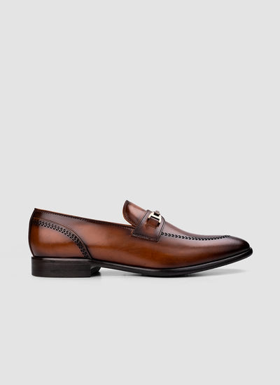Language Shoes-Men-Bruno Loafer-Premium Leather-Tan Colour-Formal Shoe

