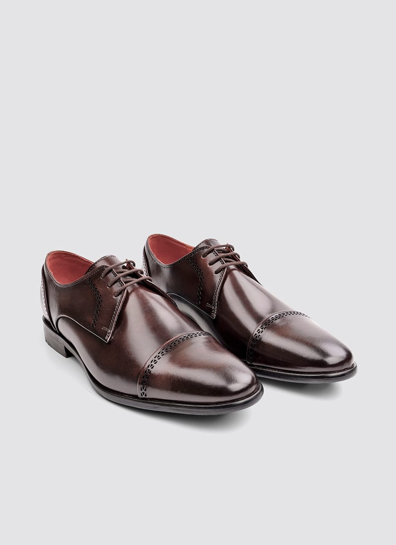 Language Shoes-Men-Dylaney Derby-Premium Leather-Brown Colour-Formal Shoe
#color_brown