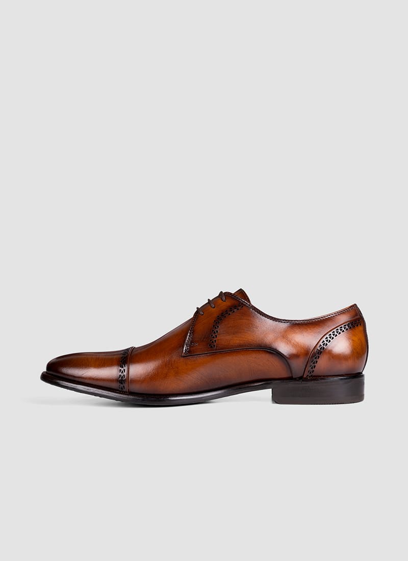 Language Shoes-Men-Dylaney Derby-Premium Leather-Tan Colour-Formal Shoe
#color_tan