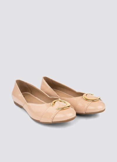 Language Shoes-Women-Circie Ballerina-Premium Leather-Rose Colour-Formal Shoe
