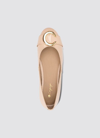 Language Shoes-Women-Circie Ballerina-Premium Leather-Rose Colour-Formal Shoe
