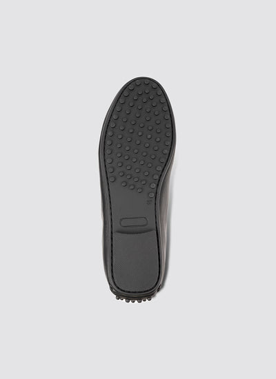 Language Shoes-Women-Artemis Moccasin-Premium Leather-Black Colour-Formal Shoe
