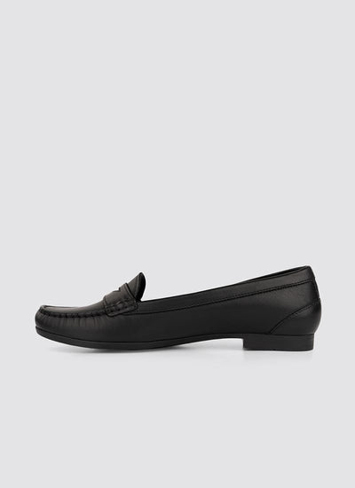 Language Shoes-Women-Selene Moccasin-Premium Leather-Black Colour-Formal Shoe
