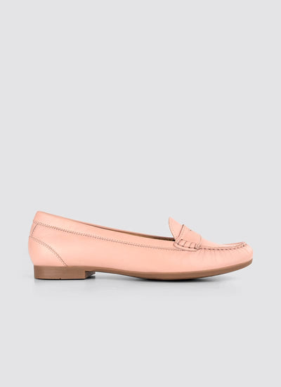 Language Shoes-Women-Selene Moccasin-Premium Leather-Pink Colour-Formal Shoe
