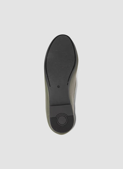 Language Shoes-Women-Selene Moccasin-Premium Leather-Sage Colour-Formal Shoe
