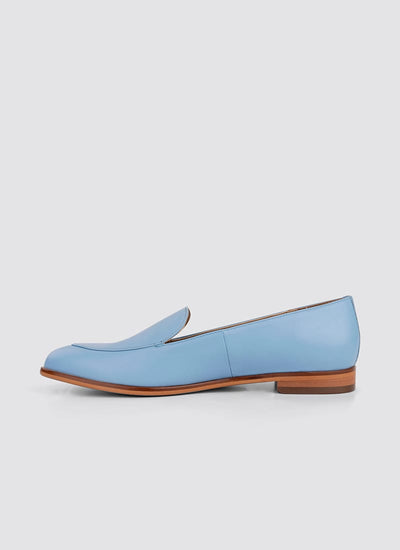 Language Shoes-Women-Calypso Loafer-Premium Leather-Blue Colour-Formal Shoe
