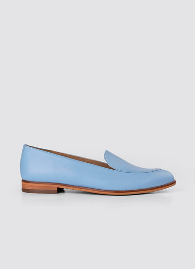 Language Shoes-Women-Calypso Loafer-Premium Leather-Blue Colour-Formal Shoe
