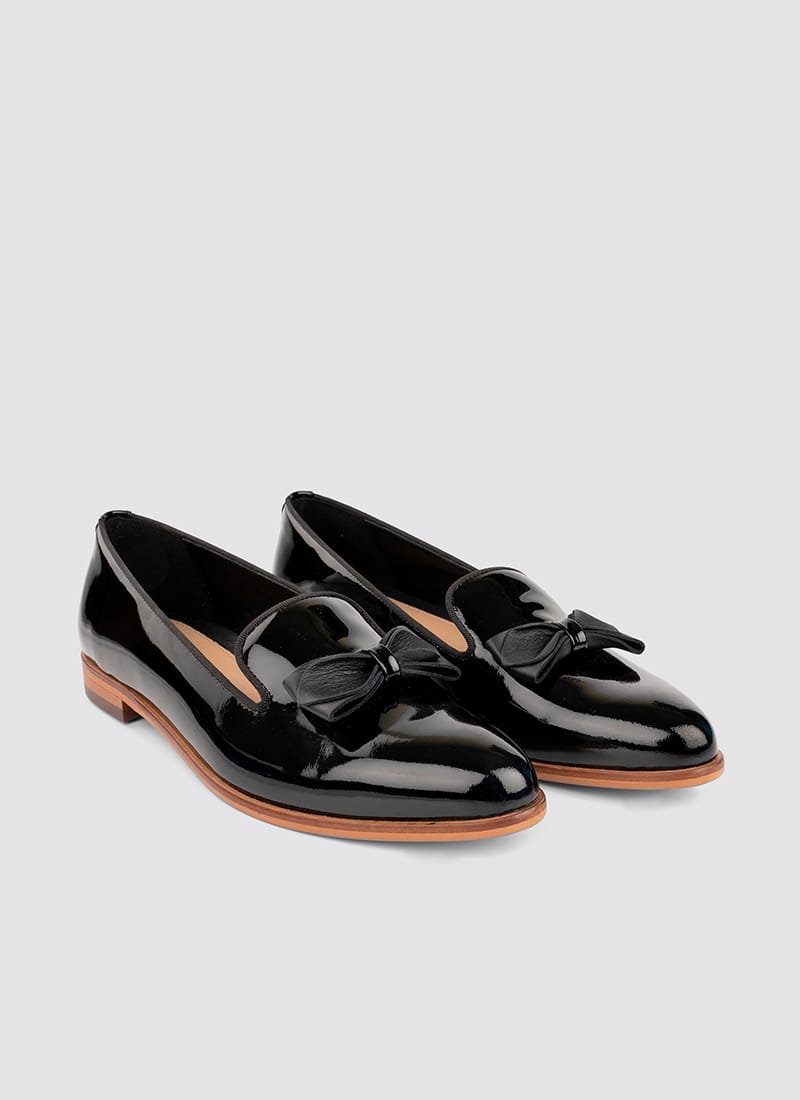 Language Shoes-Women-Urania Loafer-Premium Leather-Black Colour-Formal Shoe
#color_black