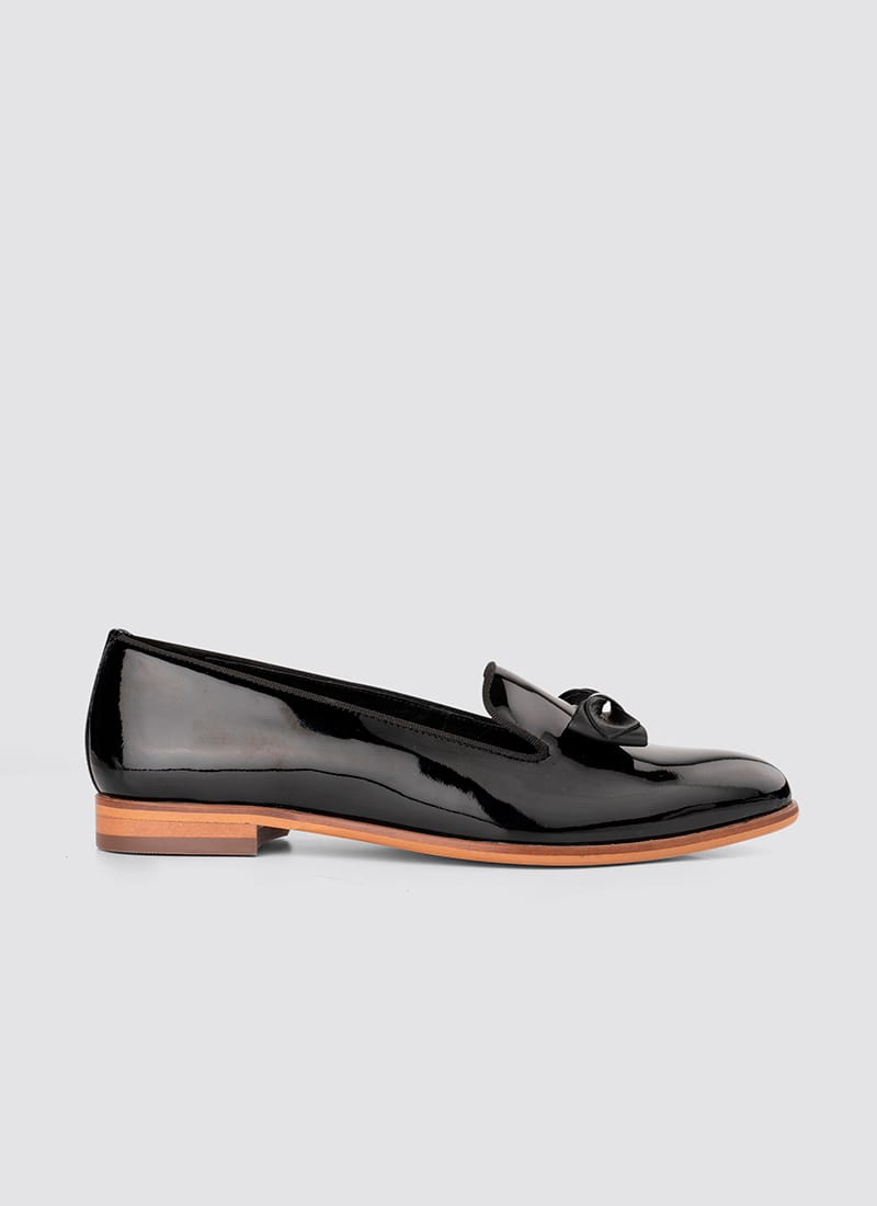 Language Shoes-Women-Urania Loafer-Premium Leather-Black Colour-Formal Shoe
#color_black